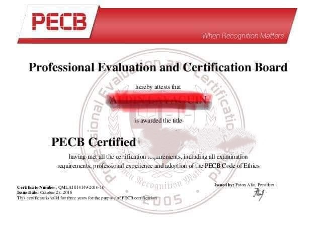 Program Certificates